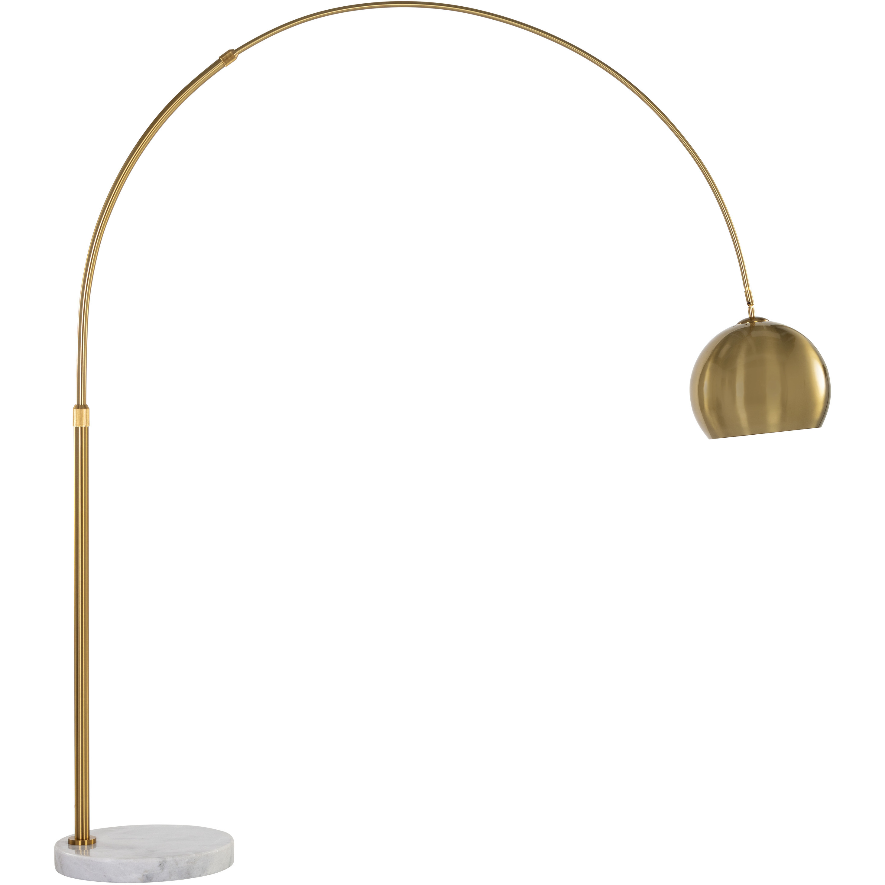 Vern 102 inch 60.00 watt Brass Floor Lamp Portable Light